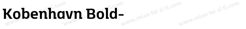 Kobenhavn Bold字体转换